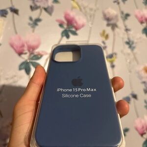 Apple iPhone 15 Pro Max Silicone Case - Navy